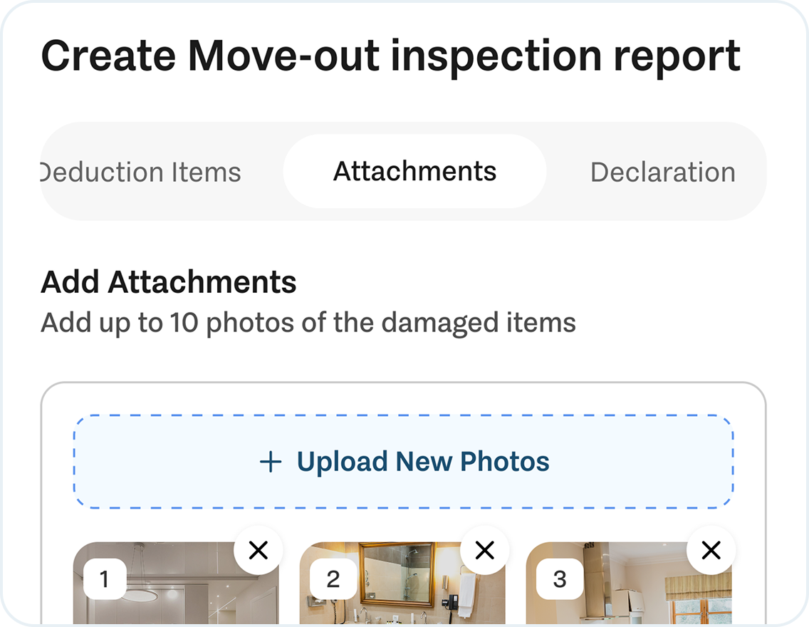 Inspections and condition proof